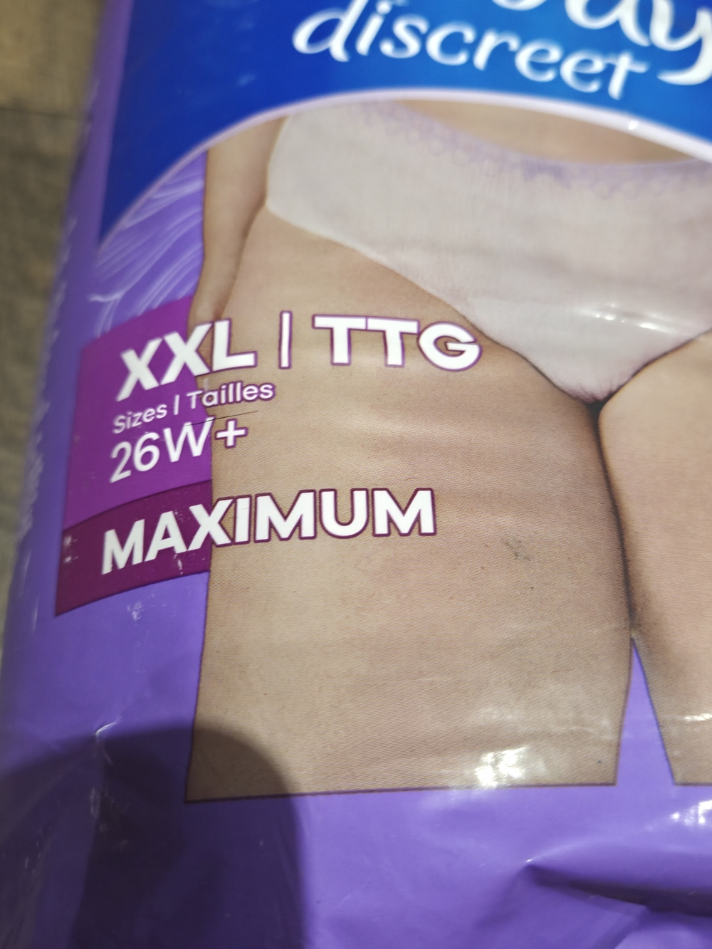 Always Discreet XXL Maximum Incontinence Underwear - Purple - Picture 3 of 5
